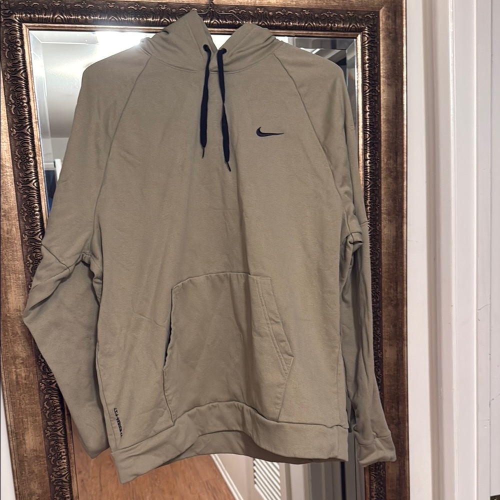 Nike Tan Hoodie with Black Logo